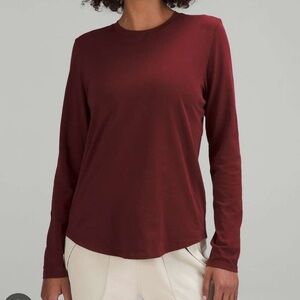Lululemon Women's Burgundy Long Sleeve Top Size 10